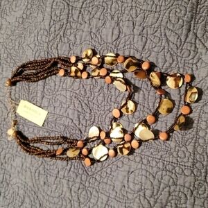 Sonoma brown beaded necklace
